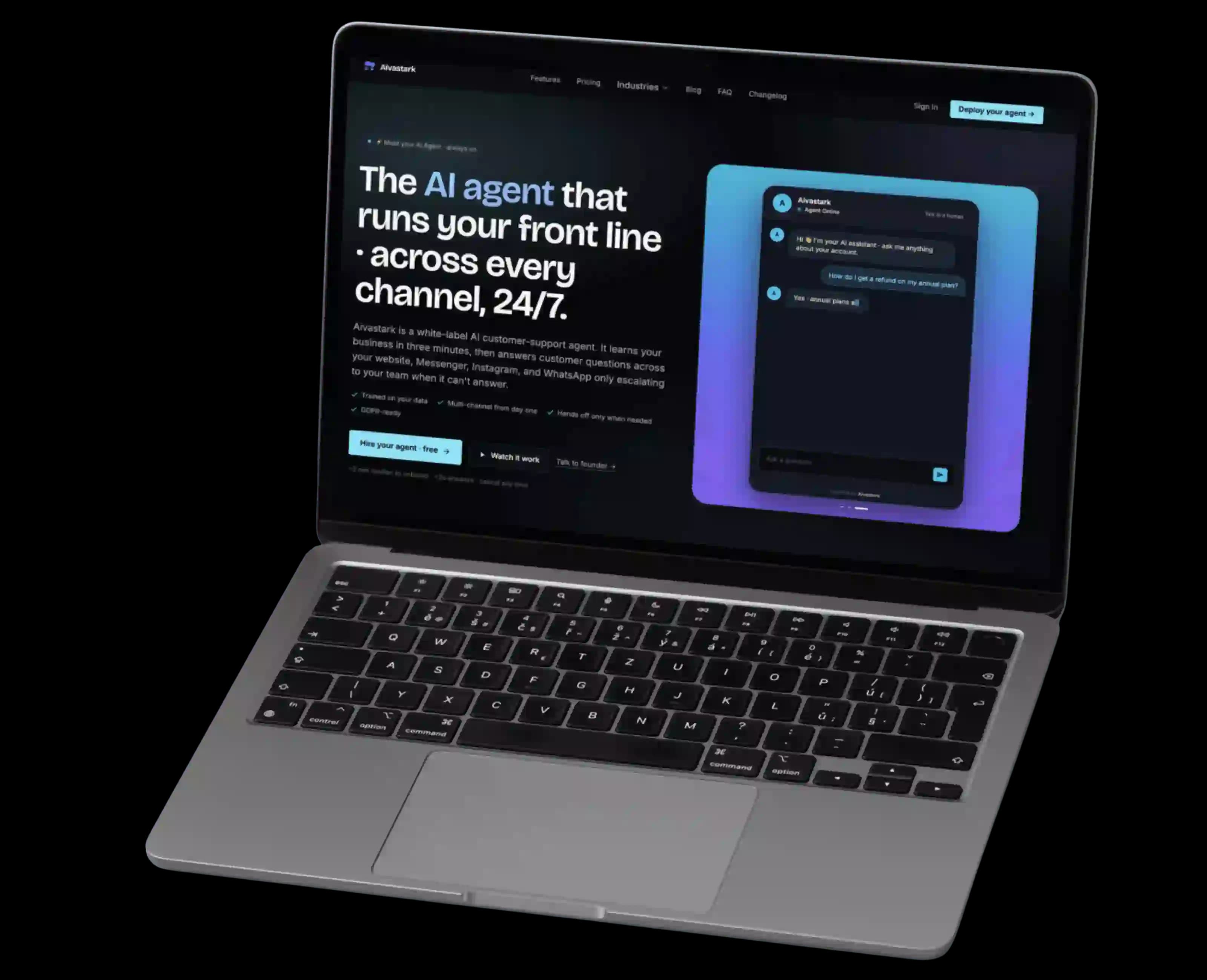 Aivastark AI agent product